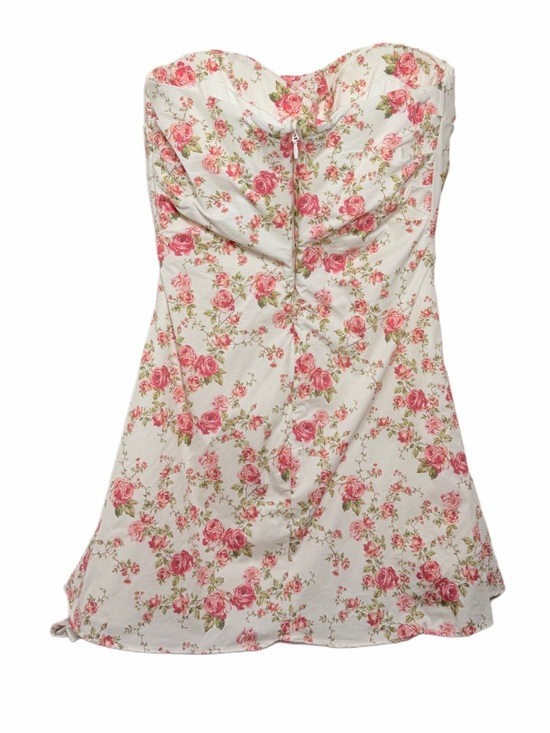 House of Cb JASMINE Rose Print Draped Corset Dress - Picture 7 of 13